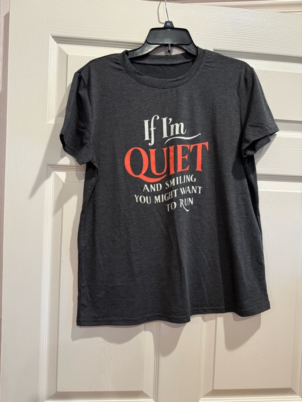 Charcoal Graphic Tee “If I’m Quiet”